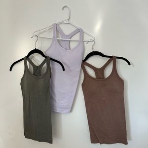 Lot of 3 Lululemon Ebb to Street Tank Size 2